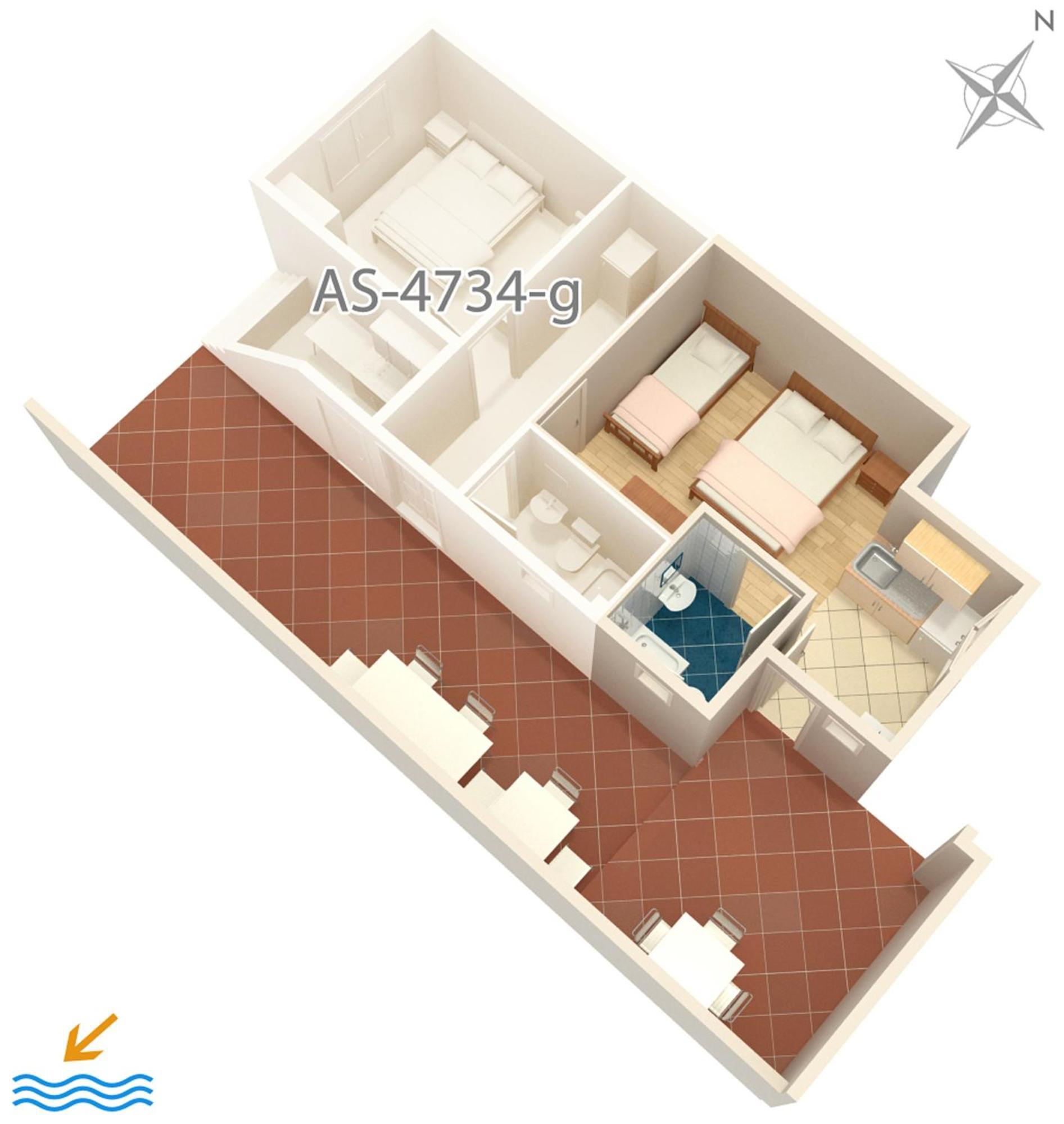 Apartments By The Sea Podaca, Makarska - 4734 Ngoại thất bức ảnh